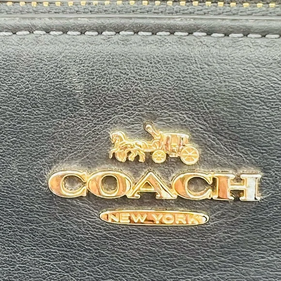 Coach Brooke Carryall Leather Tote Bag - Dark Grey - Picture 4 of 16